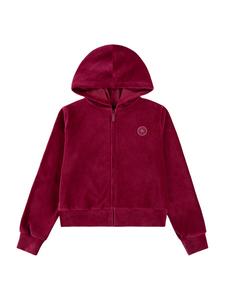 Толстовка с капюшоном на молнии CONVERSE, красный