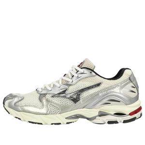 Кроссовки Mizuno Wave Rider 10 'White Black Rythmic Red', серебряный