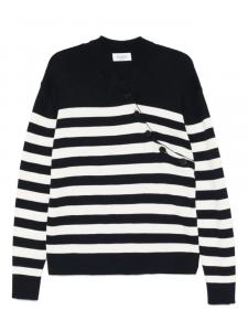 Полосатый свитер Laneus, синий