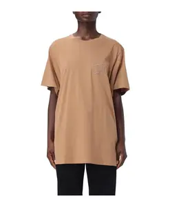 Черная футболка с коротким рукавом, стильная и универсальная. Max Mara, коричневый