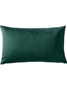 Redbest  Бархатная наволочка Kingsville темно-зеленого цвета