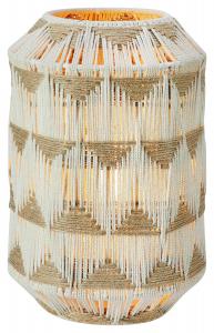 Настольная лампа, цоколь E27, материал: текстиль/металл, степень защиты IP20 Markslöjd, белый/бежевый