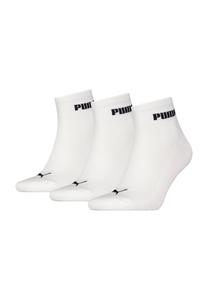 Короткие носки, 3 пары, логотип PUMA, белый