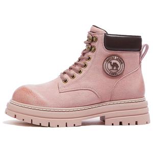 Ботинки Martin 4,5 см женские CAMEL, Pink (Fleece-Lined)