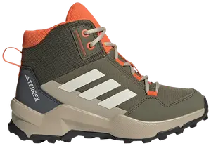 Кроссовки adidas Terrex AX4R Mid K 'Olive Strata Impact Orange', зеленый