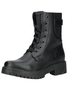 TOM TAILOR Черные шнурованные ботинки
