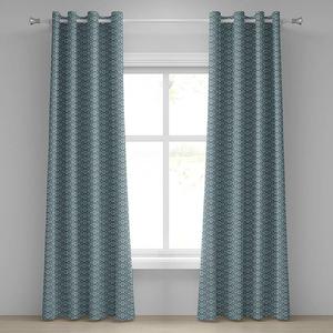 Штора Abakuhaus Clover 2er-Set, полиэстер - бирюзовый - высота: 260 см