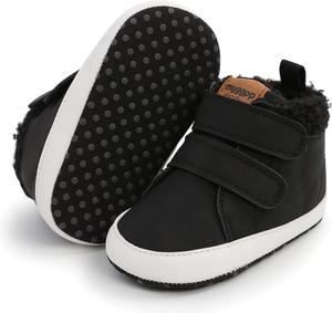 SOFMUO Высокие кеды для малышей, мальчиков и девочек, из искусственной кожи с мягкой подошвой из резины, мокасины для новорожденных, оксфорды, лоферы, противоскользящие туфли для малышей, свадебная и школьная обувь