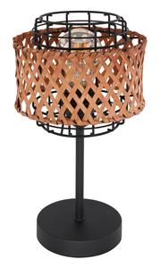 Настольная лампа Globo темно-коричневый диаметр/высота: 17/32 см