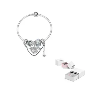 Pandora Серебряный браслет 925 пробы для женщин Silver
