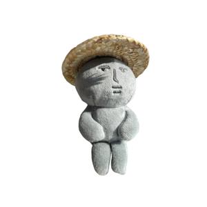 AECELI Серый Quirky Stones Кролик Плюшевый Кулон Высота 10см