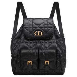 Caro Кожаная Рюкзак Средний Размер Женский Черный DIOR