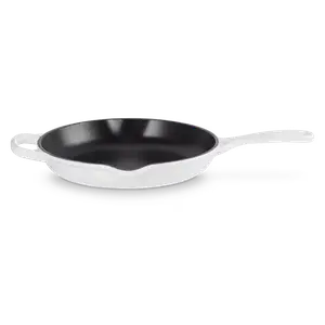 Чугунная круглая сковорода Le Creuset, белый