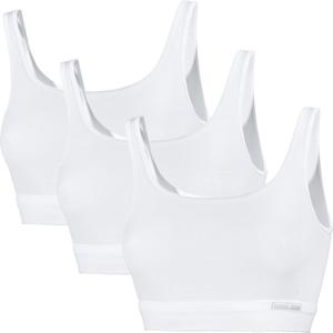 Бюстгальтер без косточек SPEIDEL Bio Bustier 3er Pack Bio Cotton plus, белый