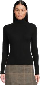 Свитер Lilla P Women's Slim Rib Turtleneck, Black