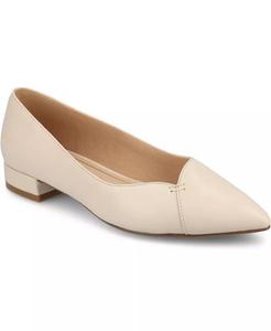 Женские балетки Carmin с острым носком Journee Collection, коричневый/бежевый