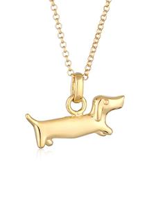 Elli Колье из серебра 925 пробы с золотым покрытием