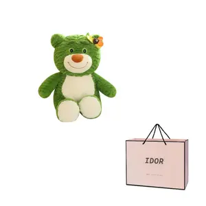 Светящийся светлячок, светящийся медведь, плюшевые куклы большие глаза плюшевый мишка, высота 35 см IDOR