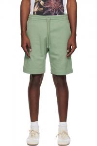 Dries Van Noten Зеленые шорты на завязках