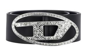 Женский кожаный ремень B 1DR 50 DIESEL со стразами и пряжкой с логотипом