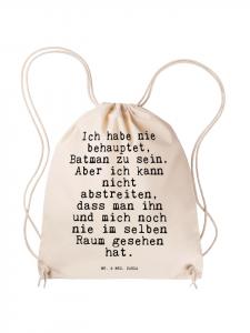 Mr. & Mrs. Panda Спортивная сумка, которую я так и не забрала... с надписью кремового цвета