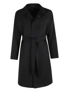 Пальто Salomon с поясом Tagliatore, черный