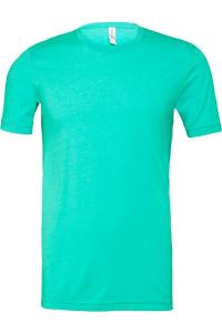 Футболка унисекс BELLA + CANVAS из джерси CVC, цвет heather sea green