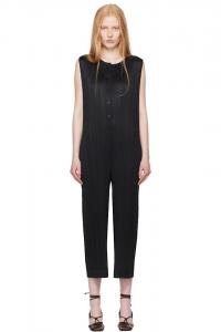 Ежемесячные цвета комбинезон May Pleats Please Issey Miyake, черный