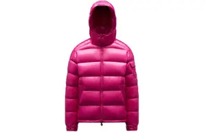 Пуховик серии Maya для мужчин, цвет розово-красный Moncler