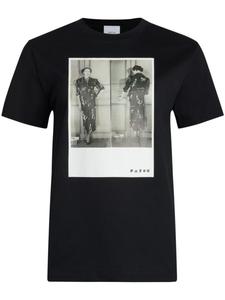 Patou футболка Art Deco с графичным принтом, черный