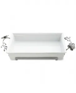 Посуда для сервировки: Белая запеканка «Орхидея» Michael Aram