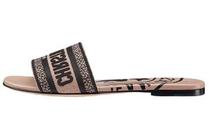 Шлепанцы Dway женские, малиновые Dior