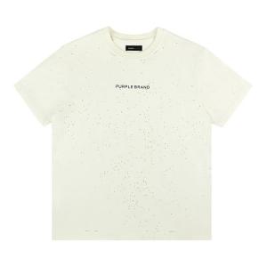 Футболка PURPLE BRAND HWT Jersey Short-Sleeve Tee Ivory, кремовый