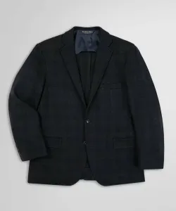 Трикотажный жакет из смесовой хлопковой ткани в клетку «глен-клет» с тремя пуговицами, традиционный стиль.