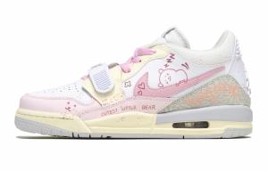 Jordan Детские баскетбольные кроссовки Legacy 312 Low с низким верхом, розовые, белые, для подростков