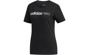 Футболка обычная женская черная Adidas Neo