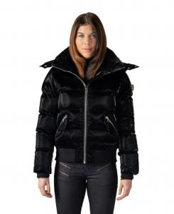 Женское стеганое пальто-бомбер Woody Woodpecker, All wet black