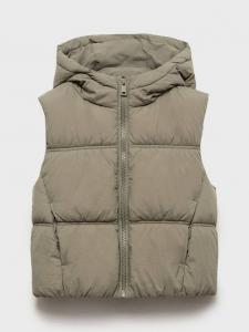 Детская безрукавка Luisa с капюшоном Mango, Khaki