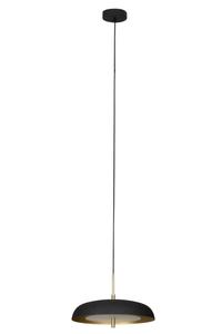 Подвесной светильник Novel, 38x150 см, черный/золотой