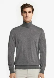 Ультратонкий свитер с высоким воротником Falconeri, Grau Dark Grey Melange