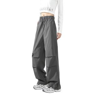 Брюки Casual Open Ended Smiling Collection для женщин, умеренный прямой крой WARRIOR, серый