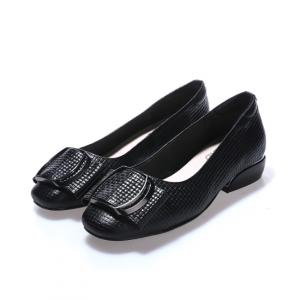 Devanro Женские туфли на массивном каблуке 3 см - черные, цвет Black