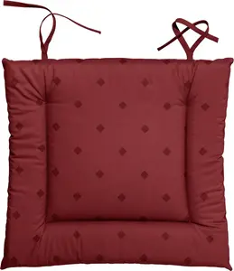 Подушка на стул "Neuss" с завязками, бордовая, 38x41 см Erwin Müller