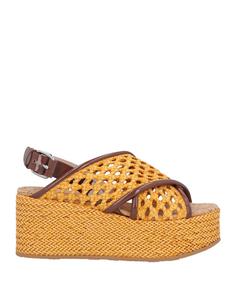 Сандалии Casadei, желто-оранжевый