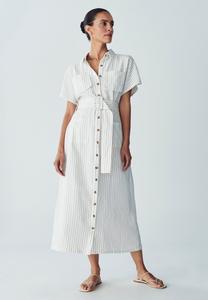 Платье WILLA WICHITA MIDI, White Pinstripe/White