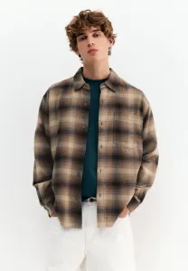 Рубашка в клетку с длинными рукавами Pull&Bear, Brown