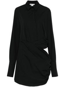 Nensi Dojaka поплиновое платье мини, черный