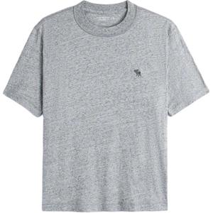 Футболка мужская вересково-серая Abercrombie＆Fitch, серый