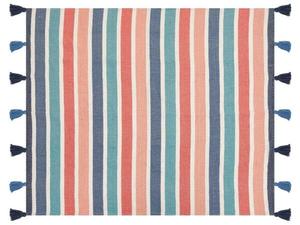 Одеяло Beliani SENBUK, 130x1x150 см цвет blau/multicolor/rot/weiß