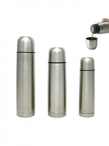 GRÄWE Термос THERMOHOME Click-Clack серебристого цвета